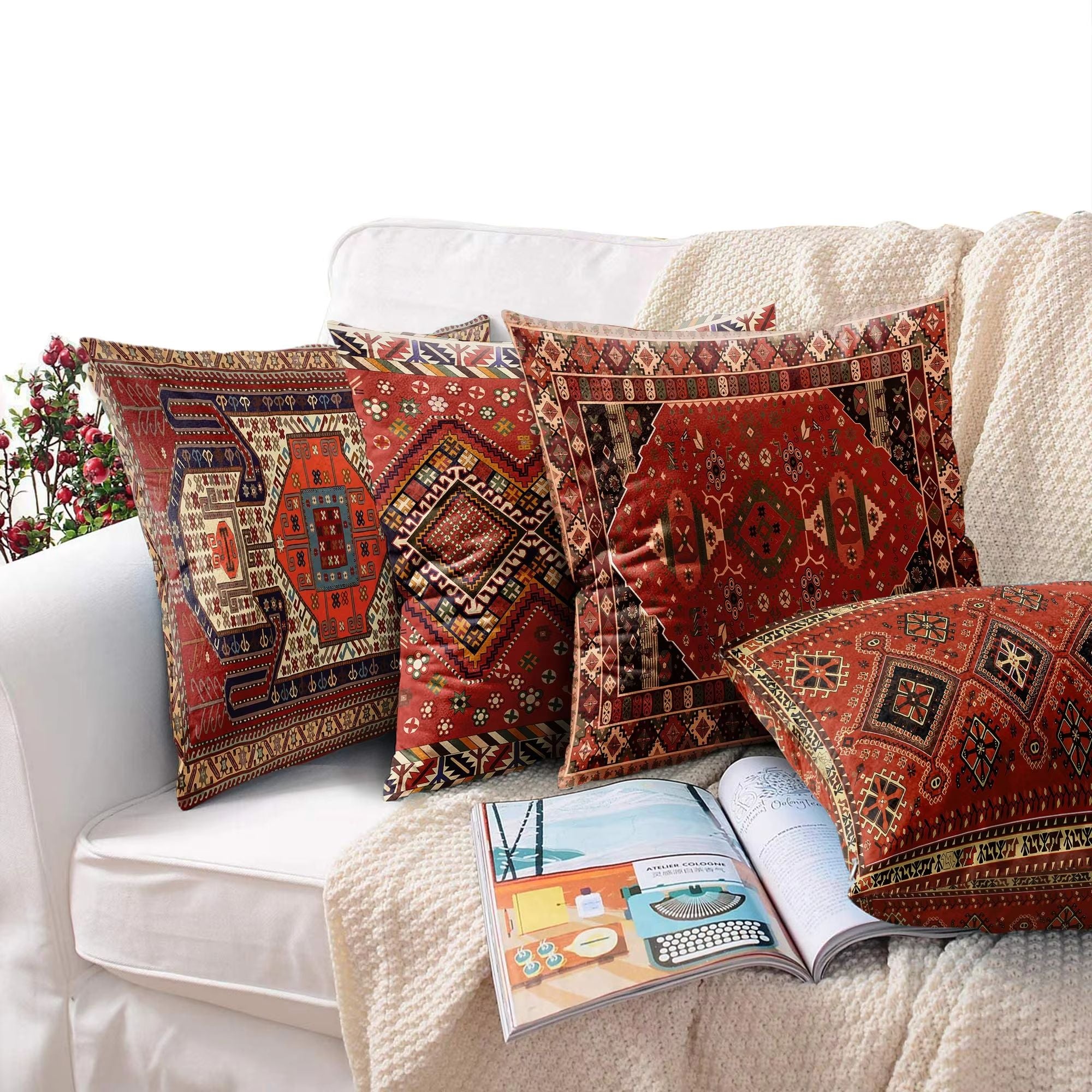 Almofada Boho Arábe Kilim – Elegância Rústica 10