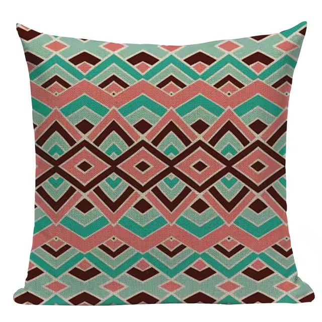 Almofada Premium Boho Étnica – Tons Quentes 14