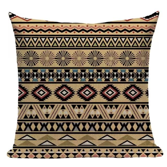 Almofada Premium Boho Étnica – Tons Quentes 10