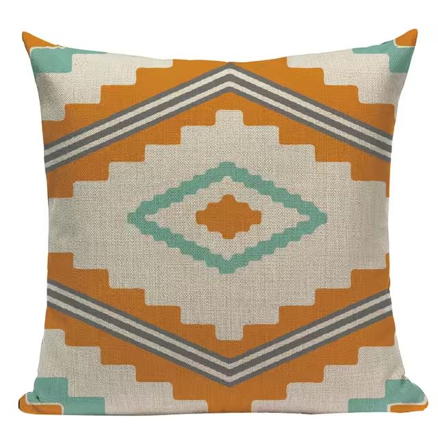 Almofada Premium Boho Étnica – Tons Quentes 6