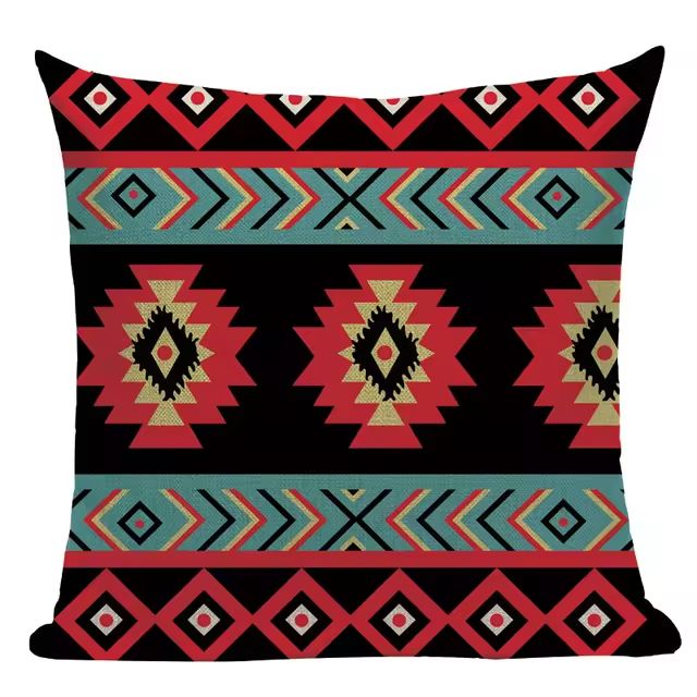 Almofada Premium Boho Étnica – Tons Quentes 4