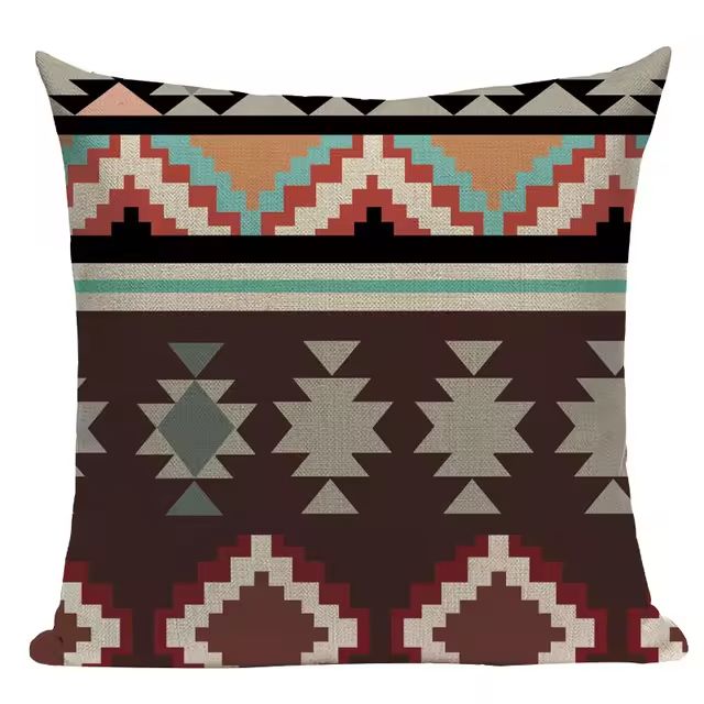 Almofada Premium Boho Étnica – Tons Quentes 20