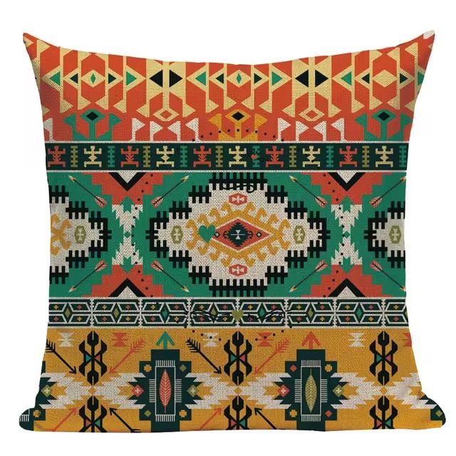 Almofada Premium Boho Étnica – Tons Quentes 17