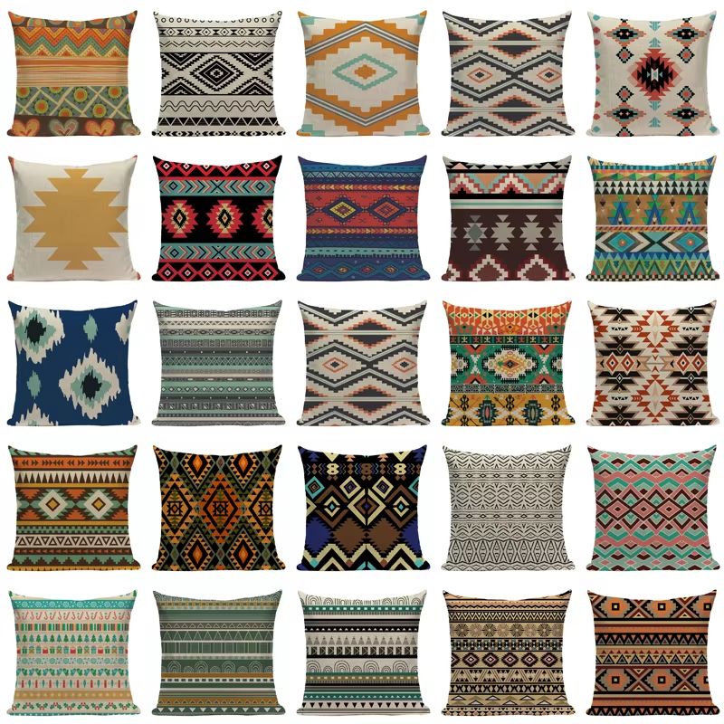 Almofada Premium Boho Étnica – Tons Quentes 20