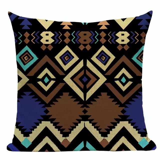 Almofada Premium Boho Étnica – Tons Quentes 15
