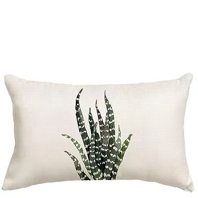 Almofada Linho Ornamental Plantas Taranto
